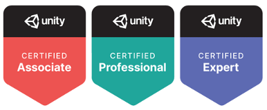 Unity Certified Associate, Unity Certified Professional, Unity Certified Expert